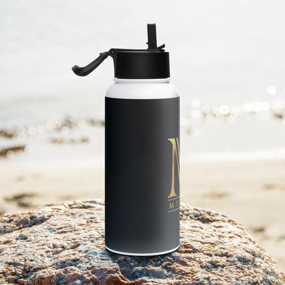 Murami stainless steel water bottle -side view